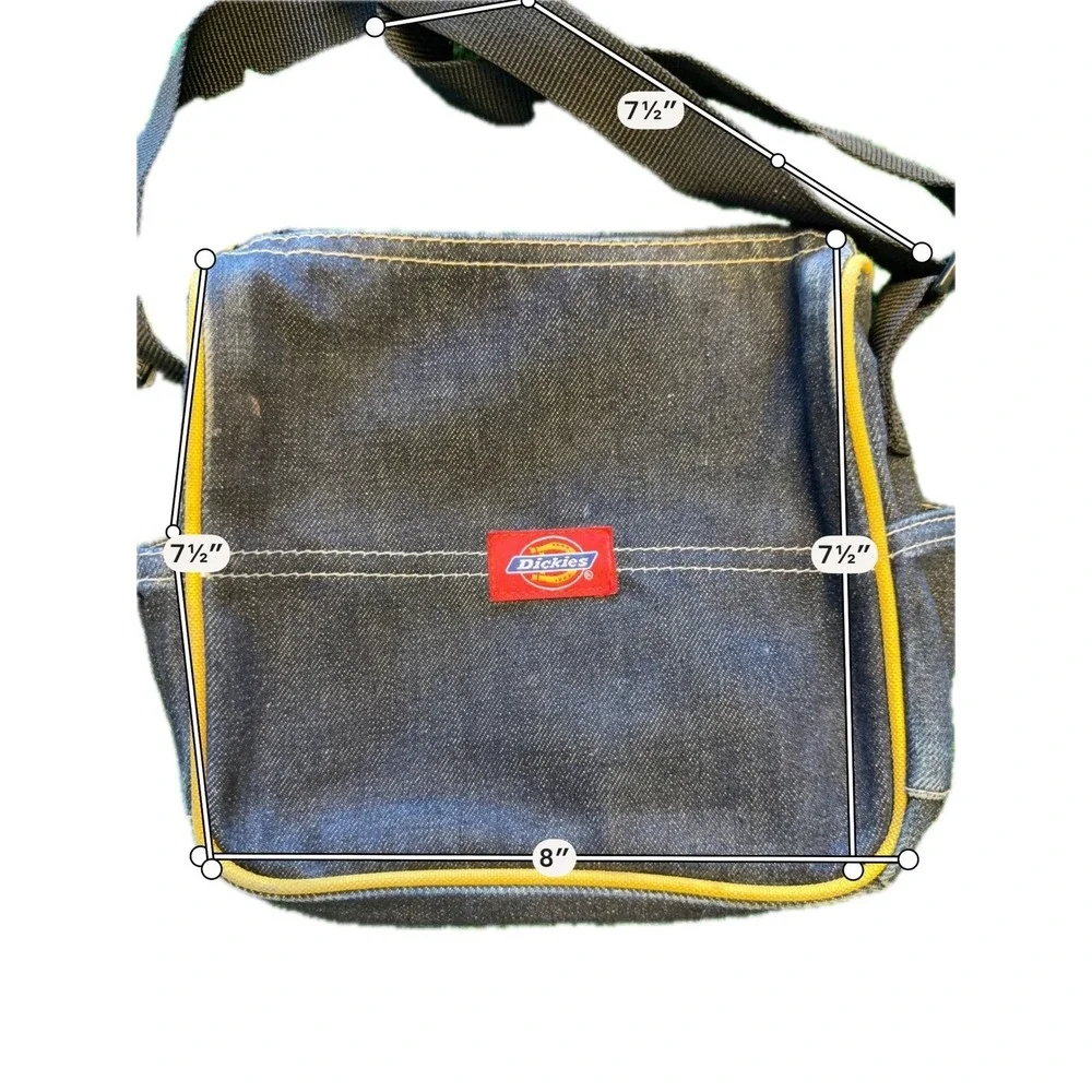 Dickies Crossbody Bag Unisex Small Blue Denim Good Streetwear Messenger